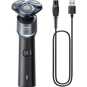 Aparat de ras PHILIPS Seria 5000 X5006/00, Wet&Dry, autonomie 50 minute, 3 elemente de taiere, negru-albastru