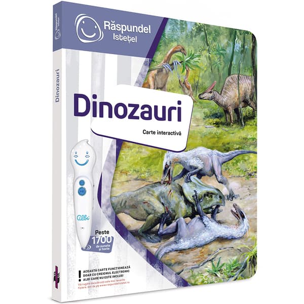 Carte interactiva RASPUNDEL ISTETEL Dinozauri 19587, 6 ani+, multicolor