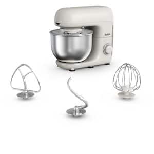 Robot de bucatarie TEFAL Essential QB160138, vas 4.8l, 800W, 6 trepte viteza, alb-argintiu