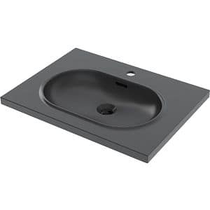 Lavoar incorporabil GoodHome Cavally, rasina, 60 x 45 cm, negru