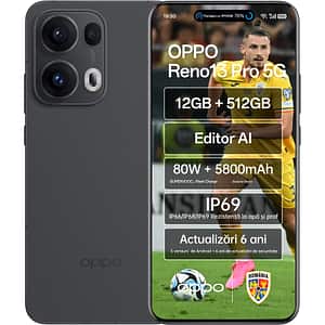 Telefon OPPO Reno13 Pro 5G, 512GB, 12GB RAM, Dual SIM, Graphite Grey