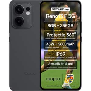Telefon OPPO Reno13 F 5G, 256GB, 8GB RAM, Dual SIM, Graphite Grey