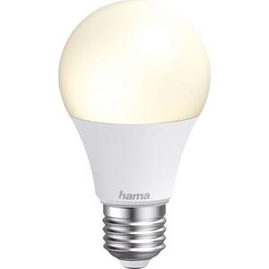 Bec LED Smart HAMA 176550, Wi-Fi, E27, 10W, alb