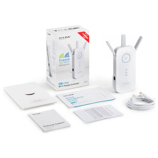 Wireless Range Extender AC1750 TP-LINK RE450, Dual-Band 450 + 1300 Mbps, alb