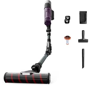 Aspirator vertical ROWENTA X-Force Flex 9.60 Allergy RH2048WO, 0.45l, autonomie max 45 min, mov-negru