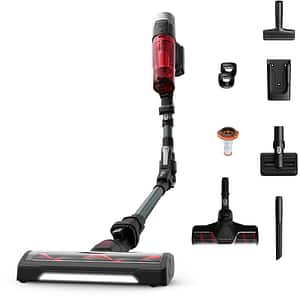 Aspirator vertical ROWENTA X-Force Flex 9.60 Allergy RH2098WO, 0.45l, autonomie max 45 min, rosu-negru