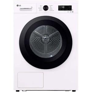 Uscator de rufe LG RHX1008NWK, ThinQ, Pompa de caldura, 8 kg, 10 programe, Clasa C, alb