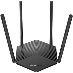 Router Wireless Gigabit MERCUSYS MR1500X, WI-Fi 6, Dual-Band 300 + 1201 Mbps, negru