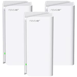 Sistem Wireless Mesh Gigabit TENDA MX21 Pro AXE5700, Wi-Fi 6E, Tri-band 861 + 2402 + 2402 Mbps, 3 buc, alb