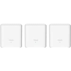 Sistem Mesh Wireless TENDA Nova MX3 AX1500, Dual Band 300+1201 Mbps, 3 buc, alb