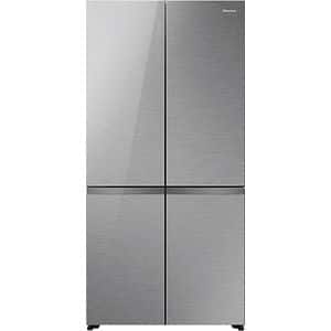Side by Side HISENSE RQ5P605NSVE, Total No Frost, 591 l, H 190 cm, Clasa E, argintiu
