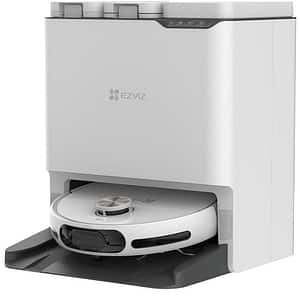Aspirator robot EZVIZ RS20 Max, 0.4l, 20V, autonomie max 220 min, Wi-Fi, functie mop, alb-negru