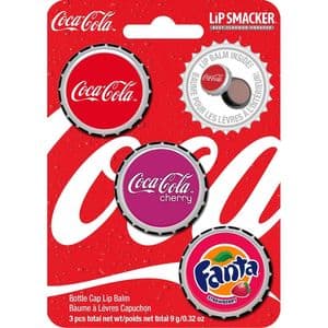 Balsam de buze LIP SMACKER Coke Bottle Cap Trio, 9g