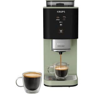Espressor semi-automat KRUPS Coffee Crush SA401LE0, 1.8l, 1350W, 15 bar, verde-negru