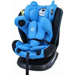 Scaun auto BUF BOOF Plus i-Size rotativ 360 grade ISIZEURSBLUE, Isofix, 0-36 kg, bleu-negru