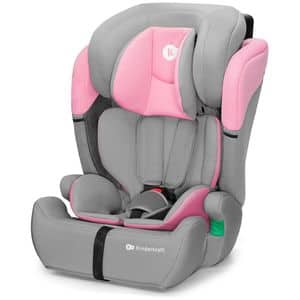 Scaun auto KINDERKRAFT Comfort Up KCCOUP02PNK, 5 puncte, 9-36 kg, R129, roz-gri 