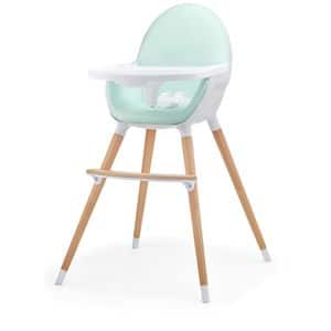 Scaun de masa KINDERKRAFT Fini KHFINI00MIN, 6 luni+, verde deschis-alb