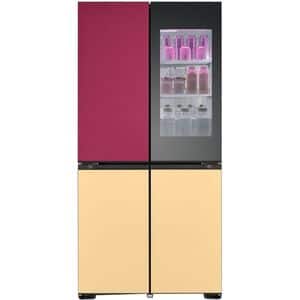 Side by Side LG GMV960NNME, No Frost, MoodUP, 617 l, H 187 cm, Clasa E, Wi-Fi, multicolor