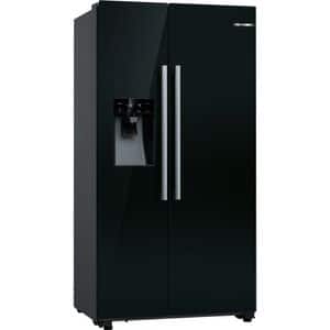 Side by Side BOSCH KAD93ABEP, No Frost, 562 l, H 179 cm, Clasa E, Dozator apa, negru