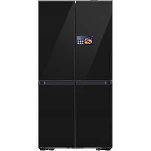 Side by Side SAMSUNG RM90F67CECEO, No Frost, AI Home 9'', 654 l, H 185.3 cm, Clasa E, Dozator apa, sticla neagra