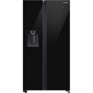 Side by Side SAMSUNG RS65DG54R32CEO, No Frost, 635 l, H 178 cm, Clasa E, Wi-Fi, Dozator apa, sticla neagra