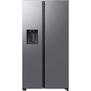 Side by Side SAMSUNG RS80F67KCTEO, No Frost, AI Energy, 634 l, H 178.4 cm, Clasa C, Dozator apa, inox
