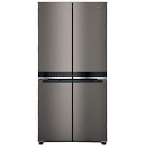 Side by Side WHIRLPOOL WQ9 U2BL EF, No Frost, 594 l, H 187 cm, Clasa E, dark inox