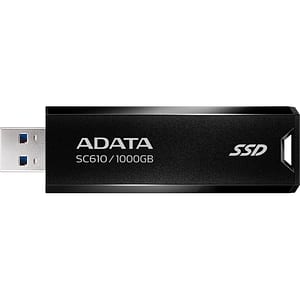 SSD extern ADATA SC610-1000G-CBK/RD, 1TB, USB 3.2 Gen3.2, negru
