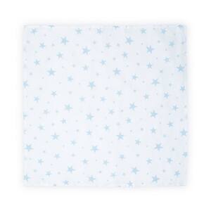 Scutec pled muselina LORELLI Stars 10340091904, 80x80 cm, albastru-alb