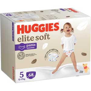 Scutece chilotel HUGGIES Elite Soft Pants nr 5, Unisex, 12-17 kg, 68 buc