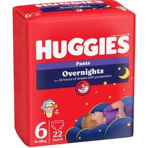 Scutece chilotel HUGGIES Overnight Pants nr 6 Unisex, 15-25 kg, 22 buc