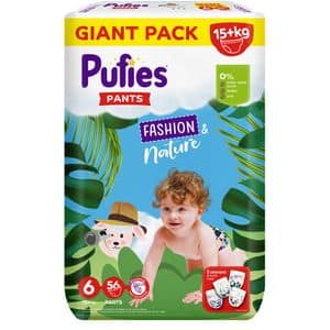 Scutece chilotel PUFIES Fashion&Nature XL nr 6, 15 kg+, 56 buc