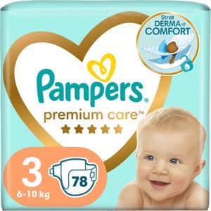 Scutece PAMPERS Premium Care Jumbo Pack nr 3, Unisex, 6-10 kg, 78 buc