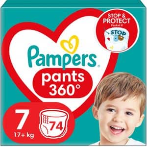 Scutece chilotel PAMPERS Pants Mega Box nr 7, Unisex, 17 kg+, 74 buc
