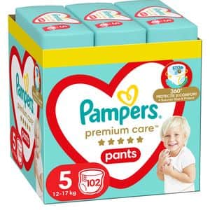 Scutece chilotel PAMPERS Premium Care Pants XXL Box nr 5, Unisex, 12-17 kg, 102 buc