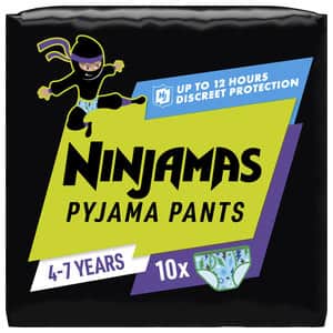 Scutece chilotel de noapte PAMPERS Ninjamas Jumbo Pack, Baiat, 17-30 kg, 10 buc