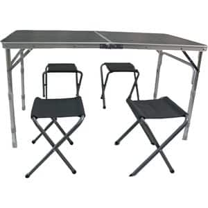 Set masa si scaune pliabile MYRIA MY7264, gri
