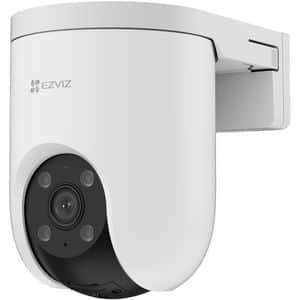 Camera IP Wireless EZVIZ H8c Pro, 4K, 8MP, IR 30m, sirena, microfon, Auto-Zoom Tracking, alb