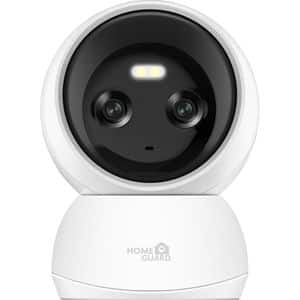 Camera interior duala HOMEGUARD HGWIP222, 4Mp+4Mp, 2K, IR, alb