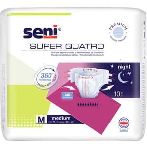 Scutece pentru adulti SENI Super Quatro, M, 10 buc