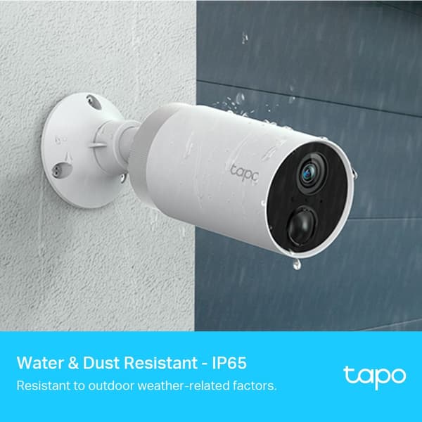 Kit de supraveghere video TP-LINK Tapo C400S2, Full HD 1080p, IR, Night Vision, 2 camere IP Wi-Fi cu acumulatori, alb