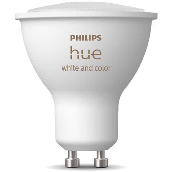 Bec LED Smart PHILIPS Hue 8719514339880, GU10, 5W, 350lm, Bluetooth, lumina variabila, compatibil Hue