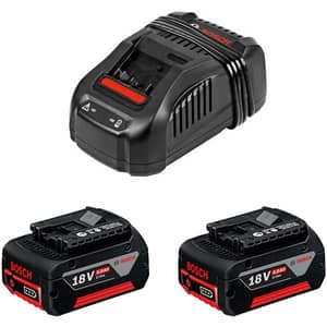 Set incarcator si acumulator pentru scule electrice BOSCH PROFESSIONAL GAL 1880 CV, 18V, 2 acumulatori 5Ah, Li-Ion