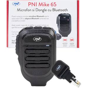 Microfon cu 2 pini pentru statie radio PNI MIKE 65, Bluetooth