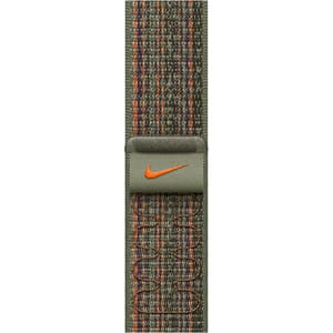 Bratara pentru APPLE Watch 41mm Nike Sequoia/Orange Nike Sport Loop, MTL33ZM/A