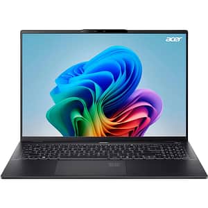Laptop ACER Acer Swift 16 AI OLED SF16-51-936Q, Intel Core Ultra 9 288V pana la 5.1GHz, 16" WQXGA+, 32GB, SSD 1TB, Intel Arc Graphics, Windows 11 Home, Ice Black