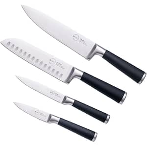 Set cutite SAN IGNACIO Bohio SG-4201, 4 piese, inox, 9 - 20cm, negru