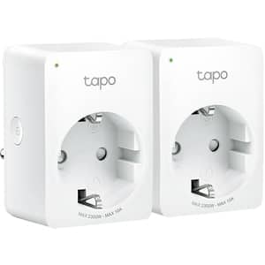 Set 2 prize inteligente TP-LINK Tapo P100, Wi-Fi, 2300W, 10A, alb