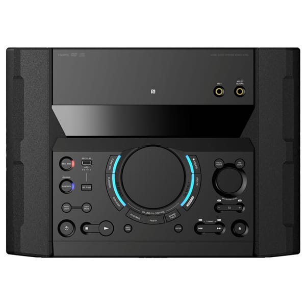 Sistem audio SONY SHAKE-X70D, Bluetooth, NFC, USB, DVD, Radio FM, Party music, Dolby Digital, Iluminare, negru