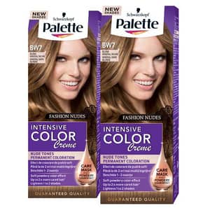 Pachet promo, Vopsea de par PALETTE Intensive Color Creme, BW7 Blond Mineral Inchis, 2 x 110ml